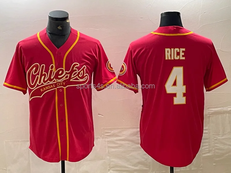 Cheap Custom Wholesale Plus Size Usa Kansas City Chief Team Rugby Patrick Mahomes Rashee Rice Jerseys