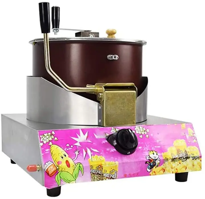 Non-stick Inner Pot and Hand Crank To Make 40-cup High-capacity Popcorn Maker