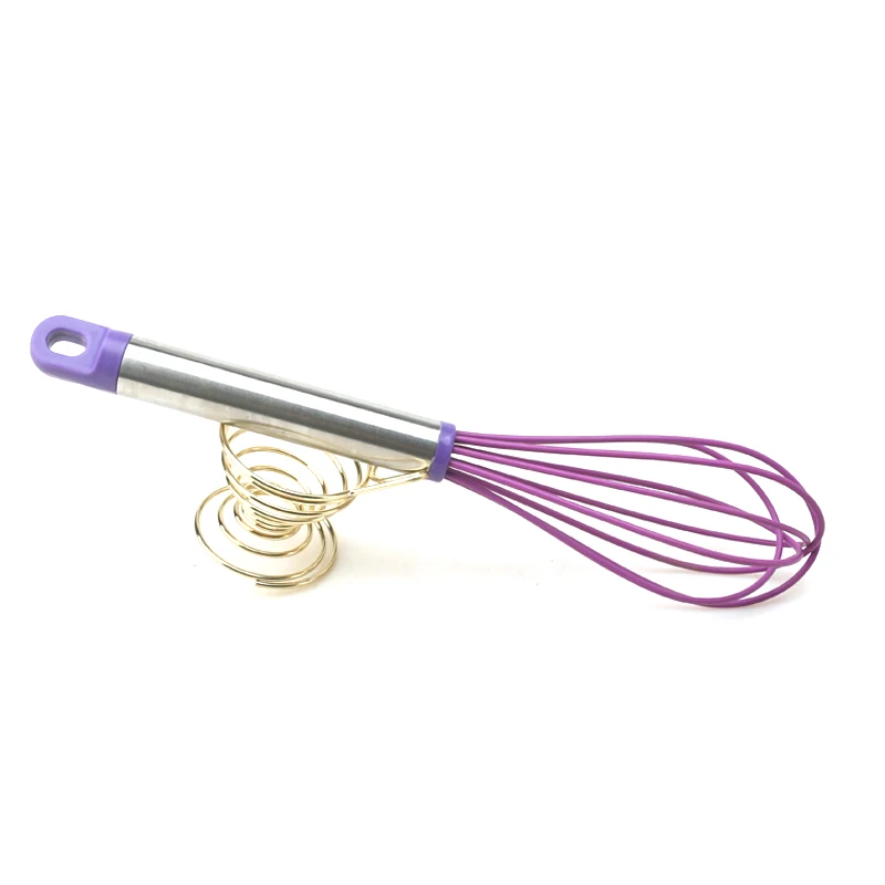 Kitchen Accessories Home Baking Utensils Egg Beater Silicone Manual Egg Whisk