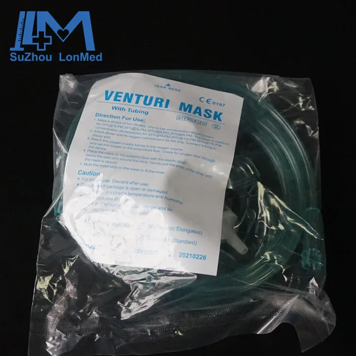 Wholesale medical adjustable oxygen flow venturi mask for adult / pediatric