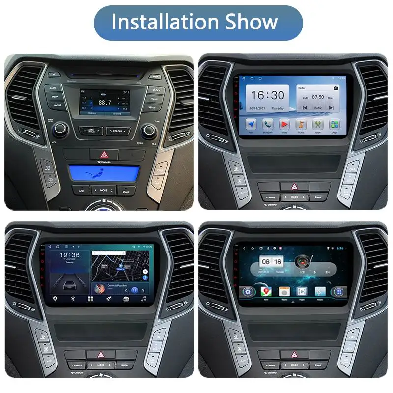 Автомобильный dvd-плеер на Android для Hyundai IX45 Santa Fe 2013-2017 мультимедийный видеоплеер с поддержкой Wi-Fi видеорегистратор без DVD