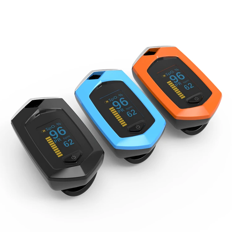 
Yonker USB recharge Jumper OLED blood oxygen Rate SPO2 Rechargeable finger pulse oximeter Monitor Black 