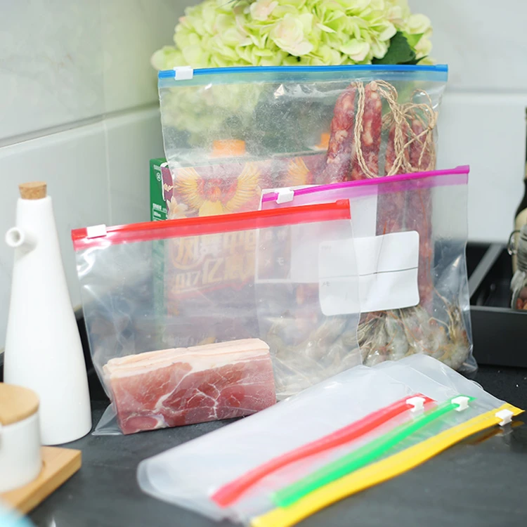 China Supplier Food Packaging Reclosable Zipper lock Bag Biodegradable Custom Printed Slider Plastic PE Zipper Bag