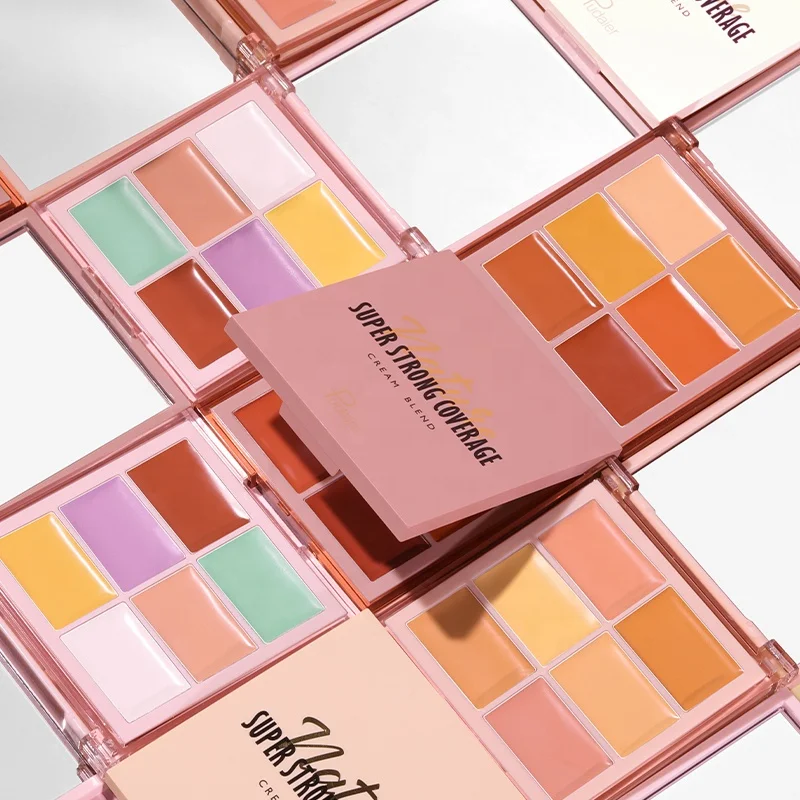 Wholesale Waterproof Lasting Face Concealer Vegan Cruelty Free Full Coverage Concealer Palette Foundation Palette Private Label