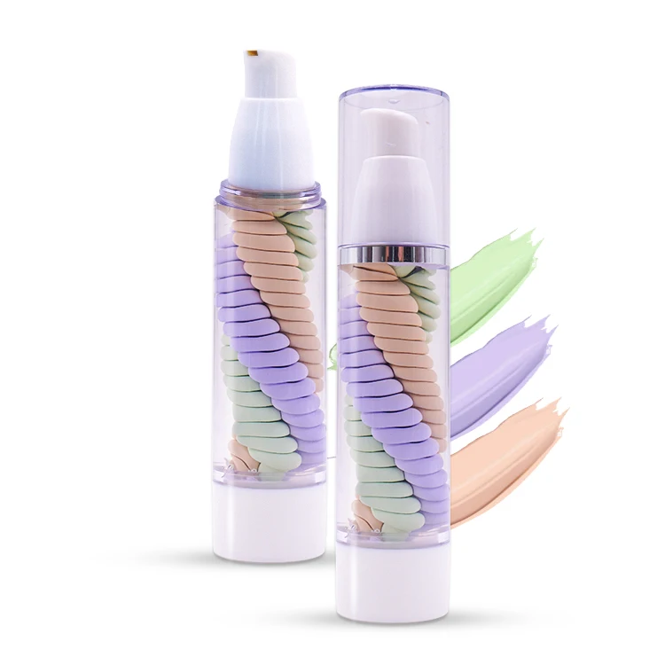 
Make your own brand multi function three colors spiral makeup primer 