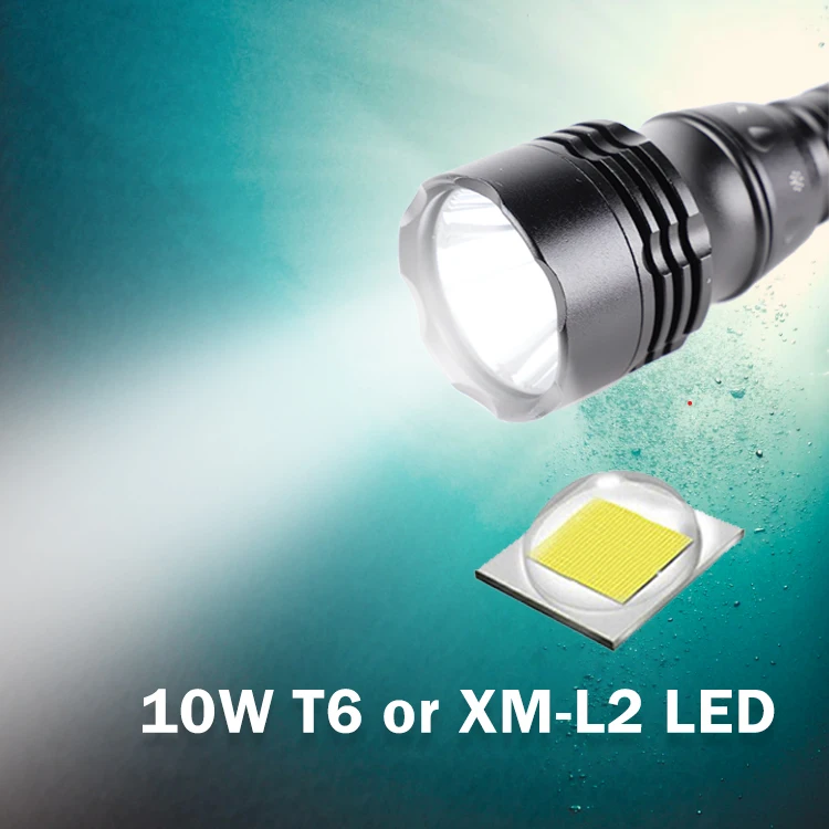 Diving Equipment T6 USB Rechargeable Underwater Waterproof Lampe Torche Led Scuba Torch Light Led Diving Flashlight
