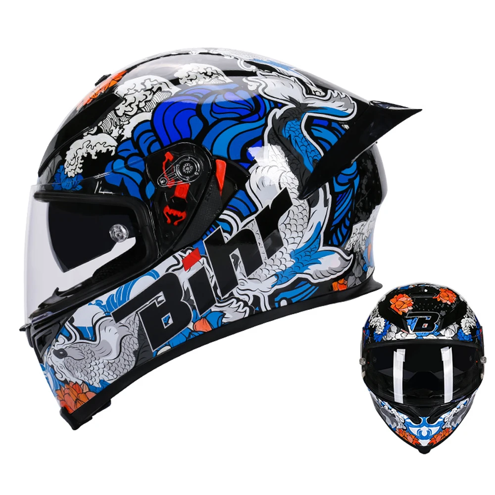 Motorcycle Accessories Motorcycle Safety Helmets ABS Full Face Double lens racing cross country  helmet DOT approved Helmet