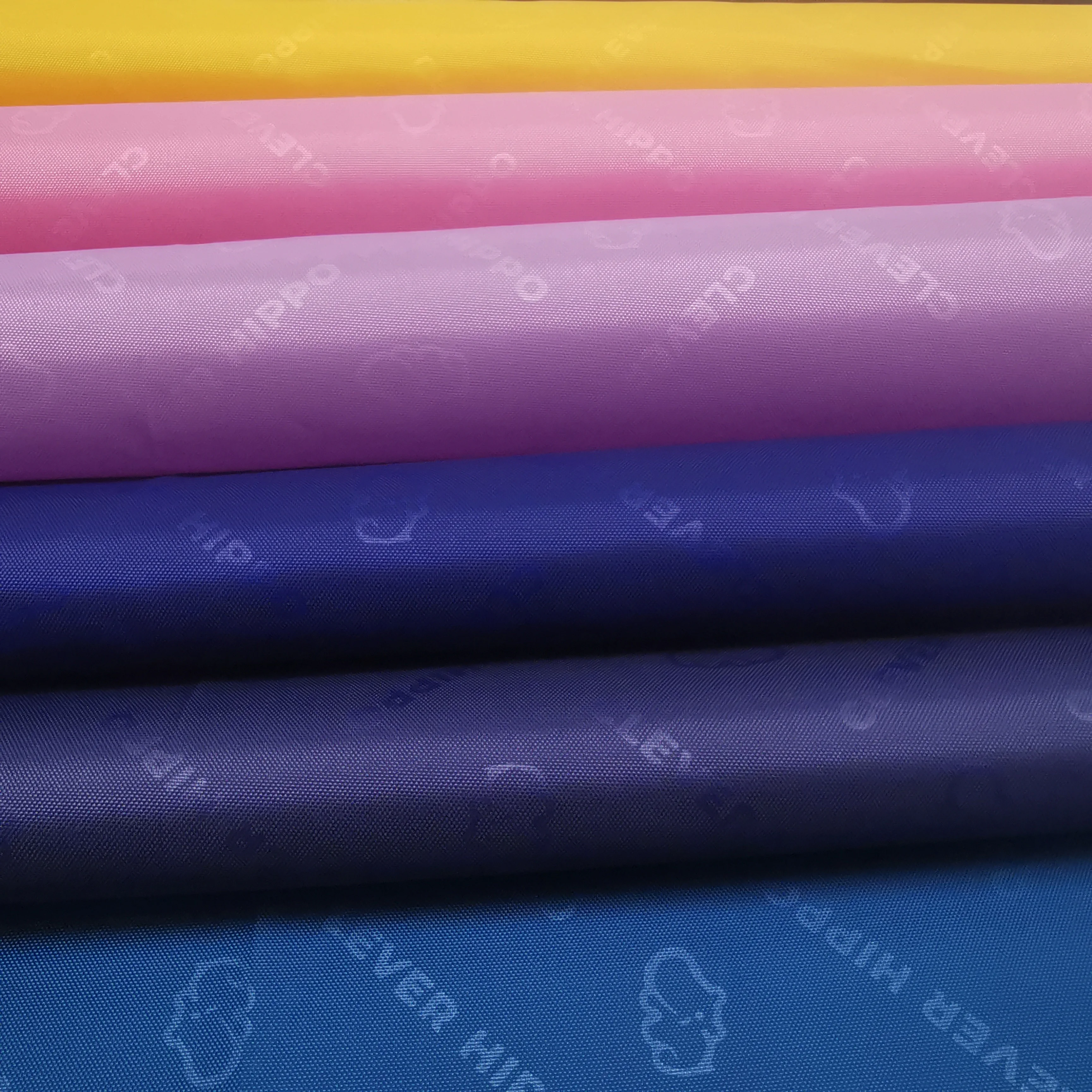 New fashion 210D embossed oxford fabric polyester lining fabric for handbag