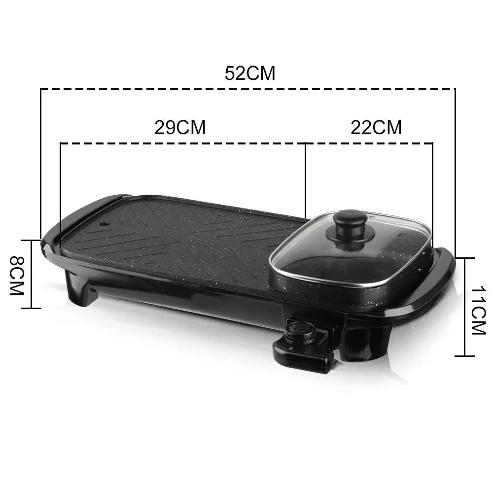 Hot latest models can be customized commercial household barbecue bbq grill pan electric grill pan steak frying fish roaster