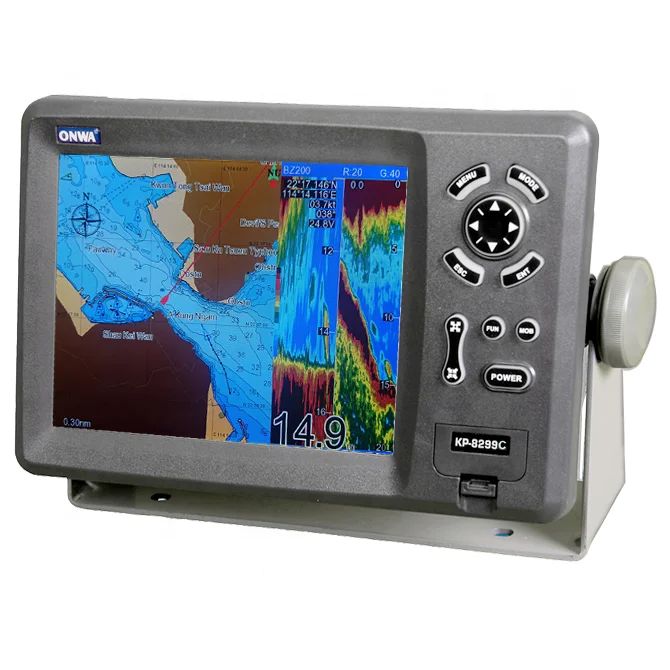 KP-8299C ONWA marine GPS Chart Plotter with Fish Finder/ KP-1299C GPS depth sounder/ Echo sounder (supports Expanded Features)