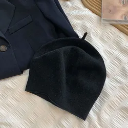 New Fashion Mens Beanie Winter Knit Hat Boy Skullcap Sailor Cap Cuffs Retro Navy Short Hat Solid Color Unisex Autumn Warm Cap