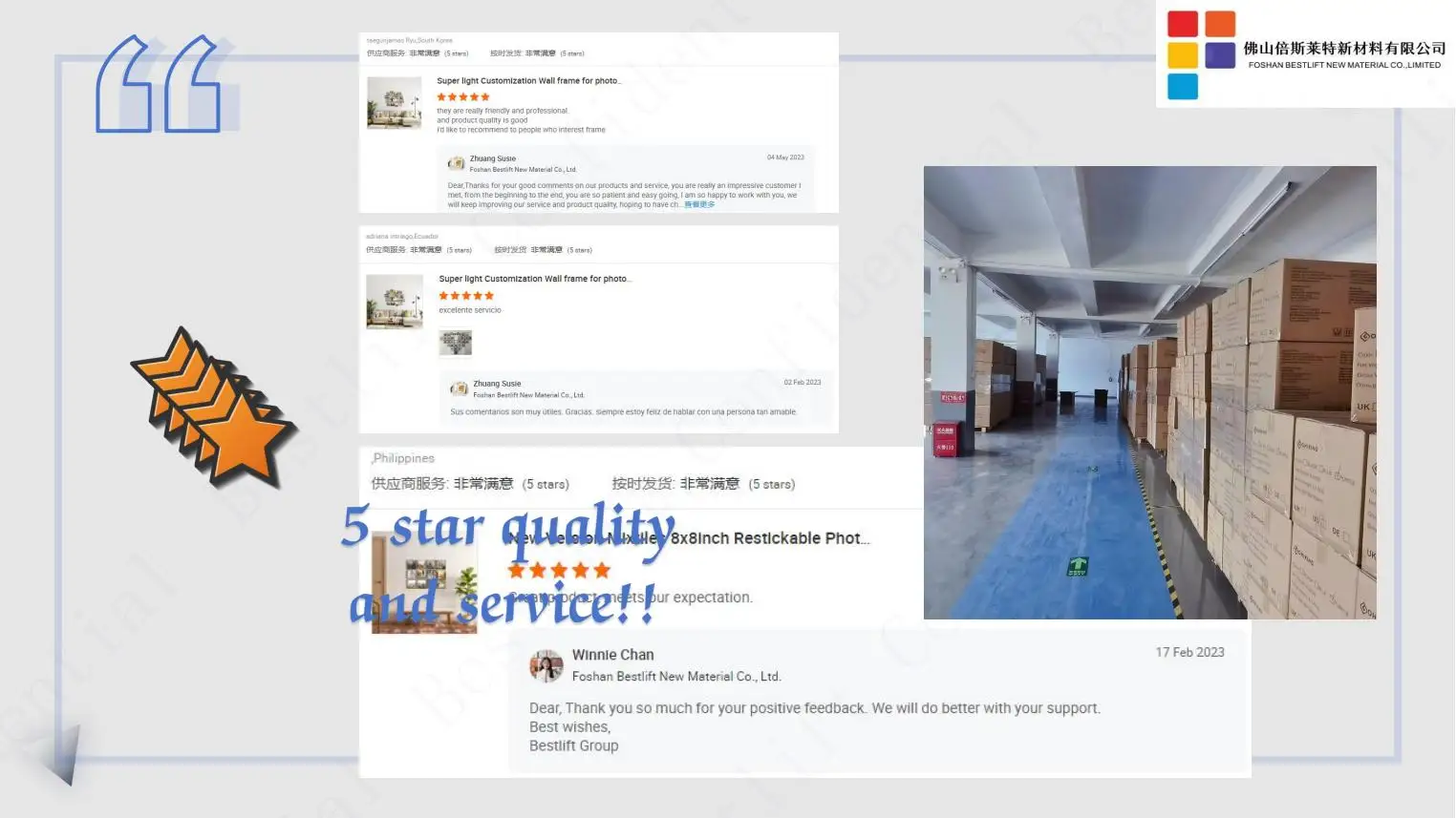 100pcs Pack 20x20cm Reusable Adhesive Frame Multi-Photo Wall Display with with Plexiglass and Passe-partout