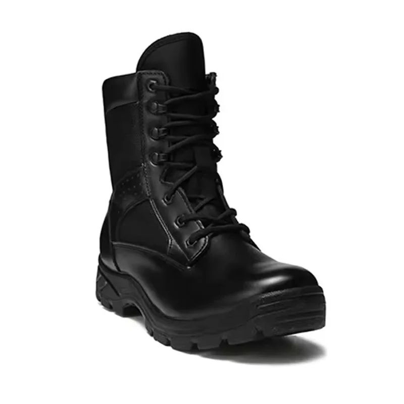 Custom Printed Logo Winter Boots - Affordable Silver and Black High-Quality Leather with Stylish Design for Casual Wear