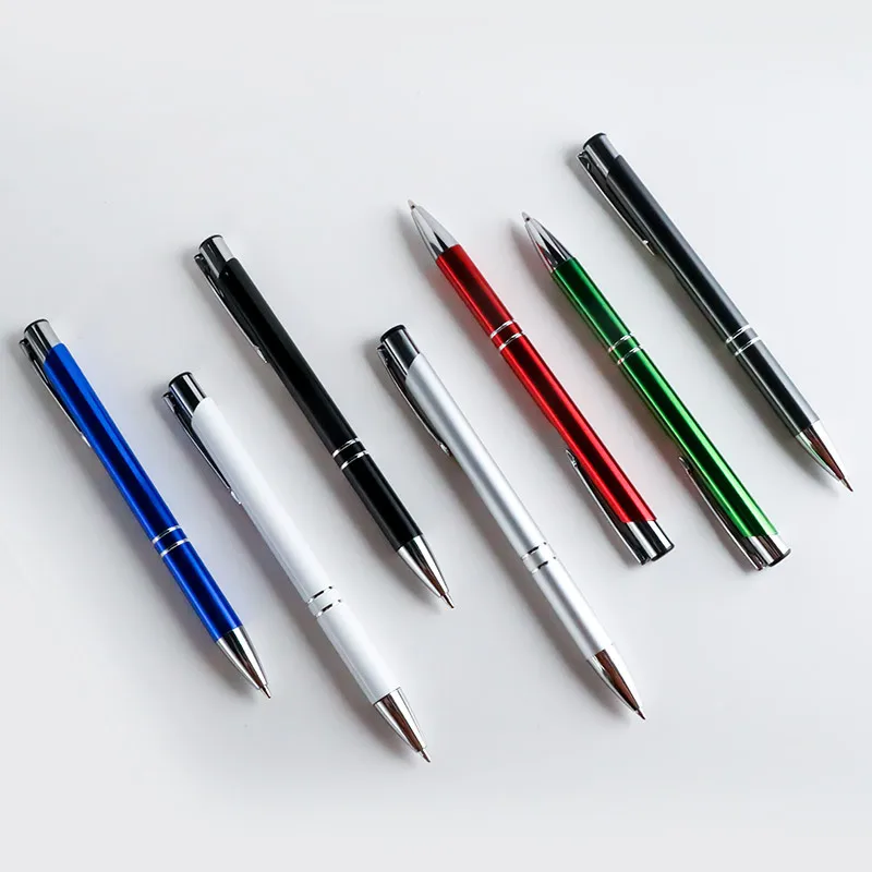 Hot Sale High Quality Office Business and School Stationery Aluminum Metal Ballpoint Pen with Custom LOGO