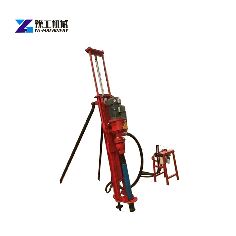 Best factory Portable DTH drilling rig mining blasting hole depth 32m Construction Equipment Rotary Mine drilling Rigs
