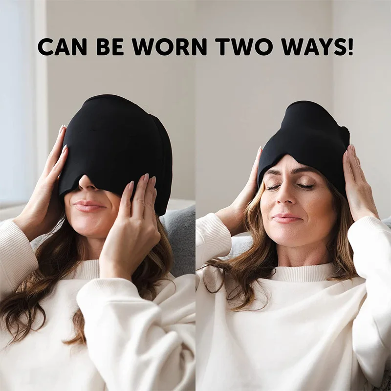 tension puffy eyes stress relief cold compress ice head wrap maternity eye mask