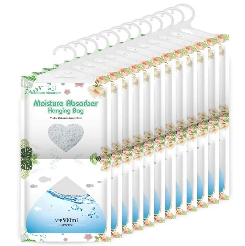 Household desiccant Newest Design Closet Dehumidifier Bag Absorbs Hanging Moisture Moisture Absorbent Packs For Wardrobe