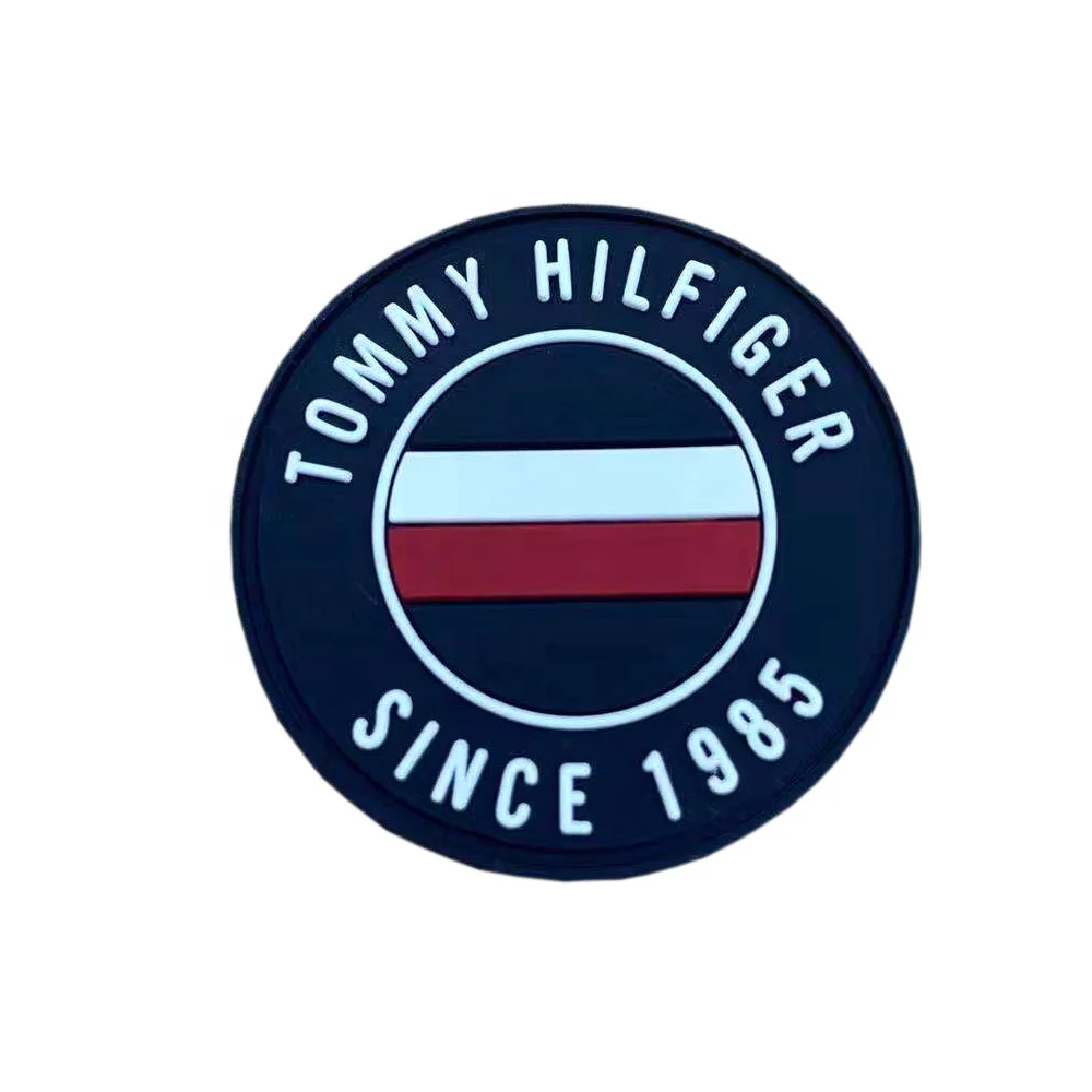 Customized Rubber 3D Logo Label PVC Embossed Engraved Rubber Patch For bad