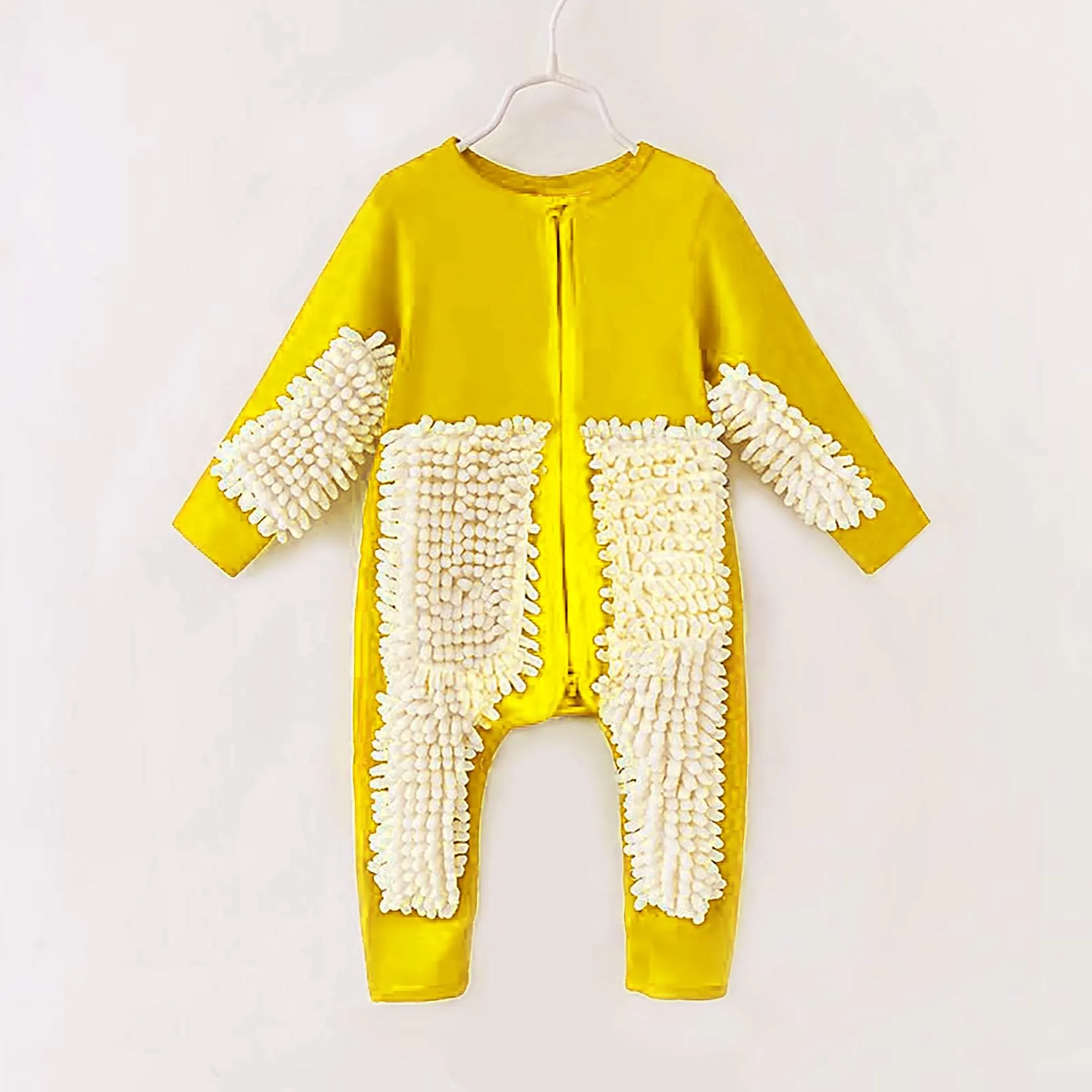 Hot Selling Autumn Long Sleeve Baby Mop Romper Suit Clothes