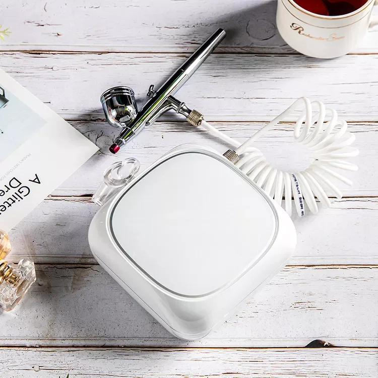 Oxygen Injector Air Compressor Mini Kit AirBrush Gel Painting Spray Gun Airbrush