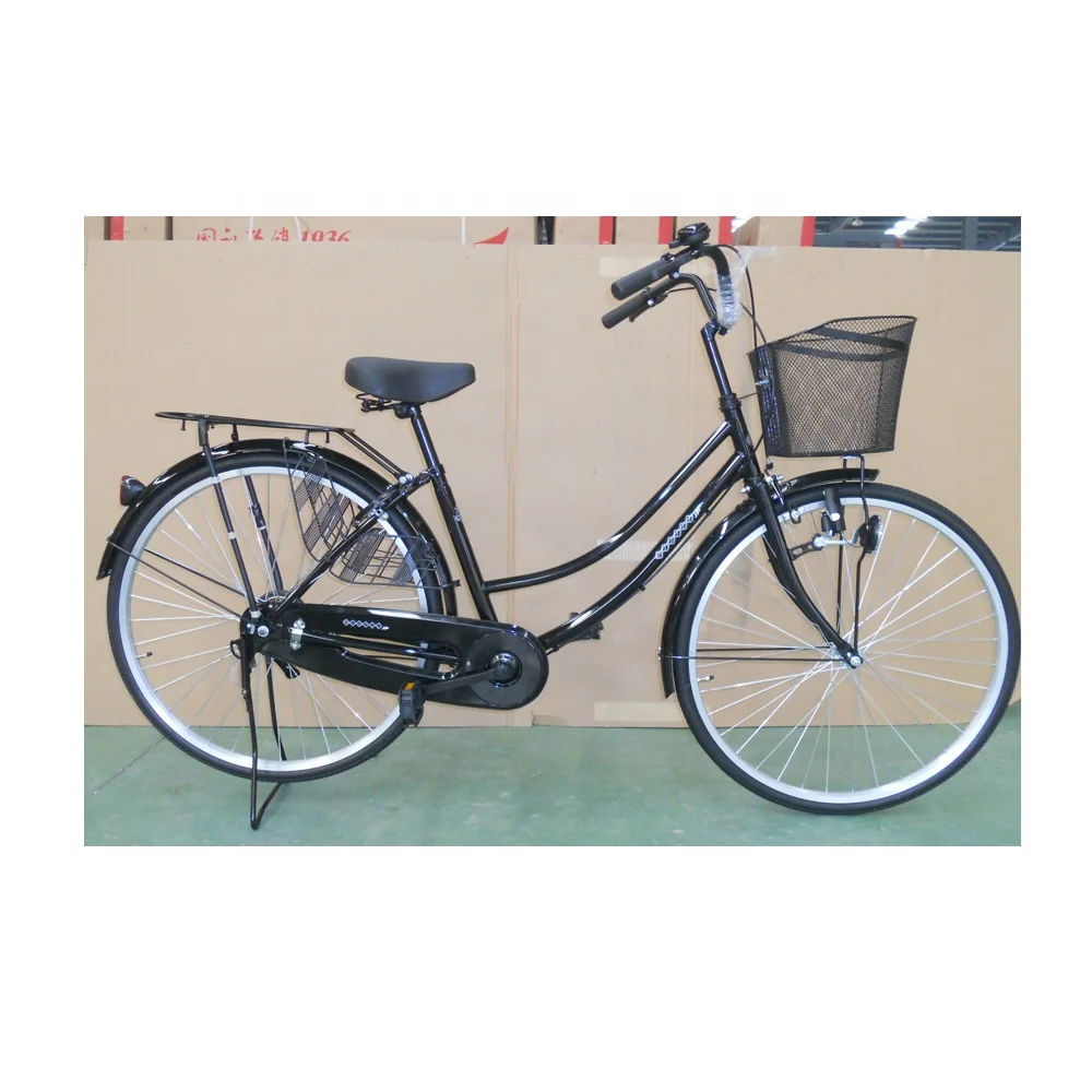 Good Quality Japan style city Bike with dynamo light and front basket for Iraq market