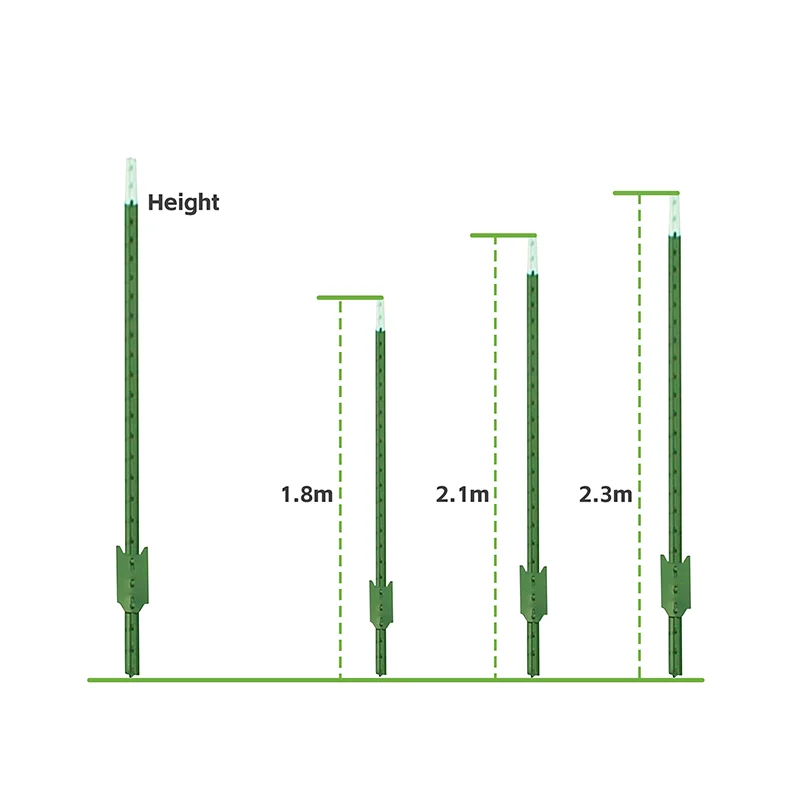 Factory direct wholesale  Metal Post Heavy Duty Metal 1.8m 2.1m 2.3m T Post for fence