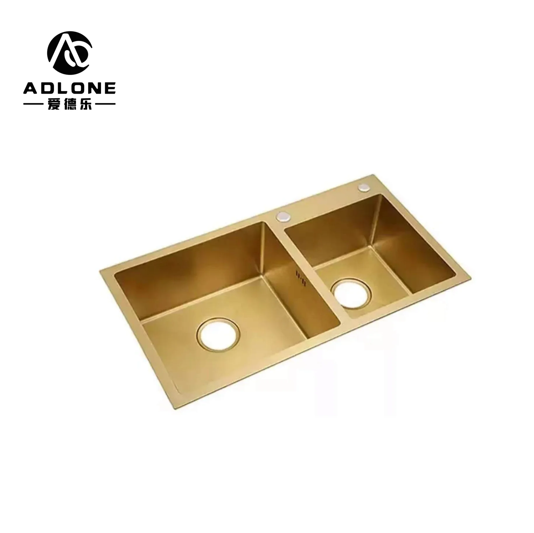 Handmade Stainless Steel Black Nano Sink No Fading Double Bowl  Kitchen Sink