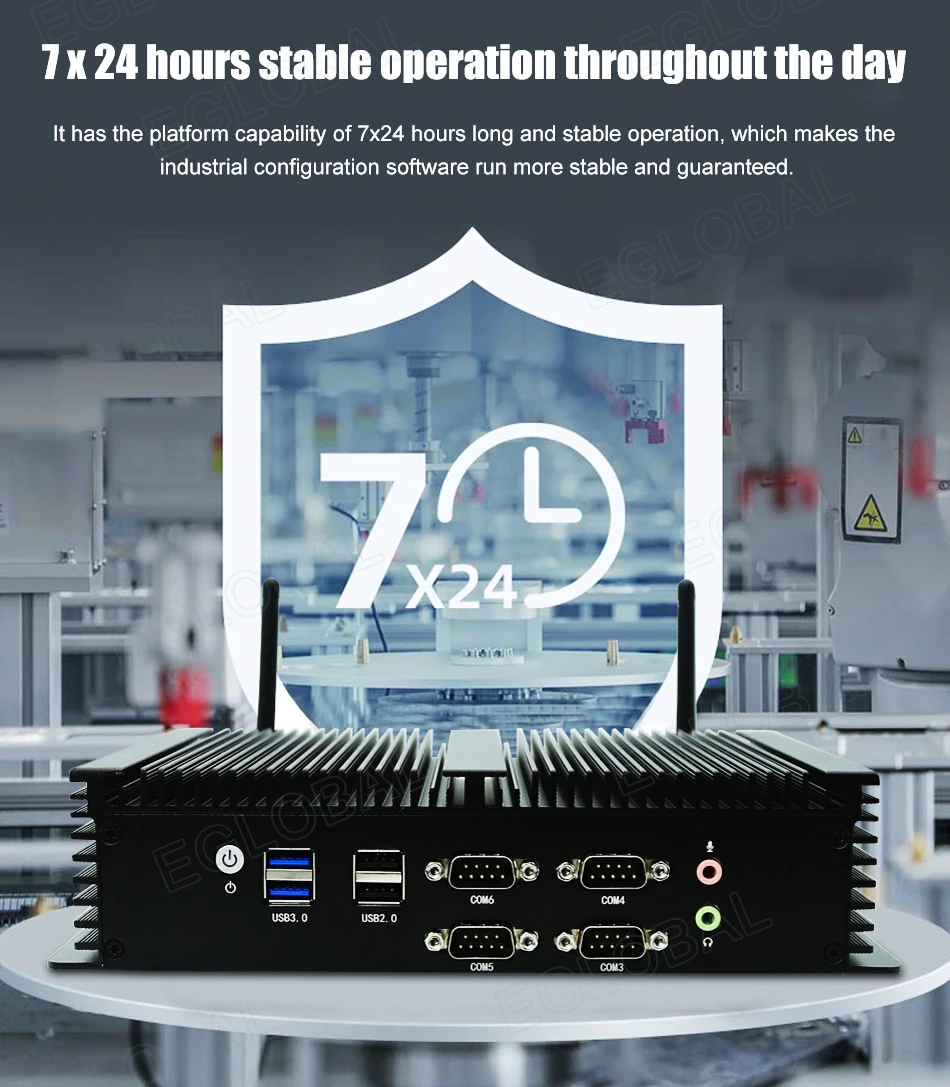 Hot sale Fanless Industrial Computer NUC Core i5/ i7 6*RS232 COM Portable Mini PCs Win10/Linux Industrial Mini PC