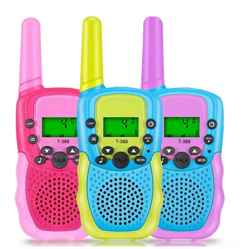 22 Channels 2 Way Radio Toy with Backlit LCD Flashlight Walkie Talkies for Kids
