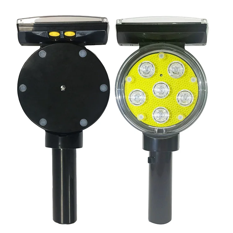Factory Price 8pcs LED Solar Smart GPS System Traffic Safety Road Warning Signal Light Contour  Light with Light Control Switch