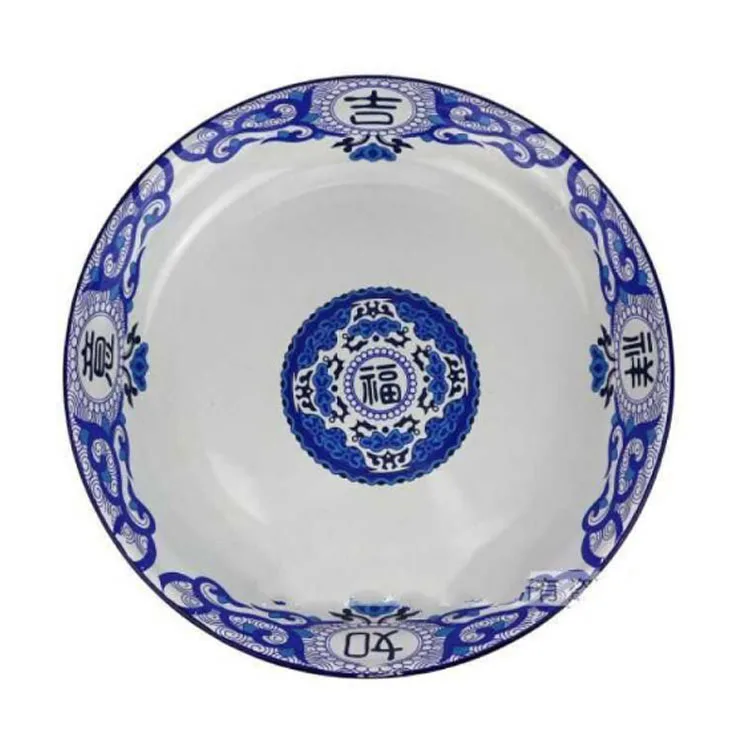 Factory wholesale Unbreakable Tableware Sets Metal Enamel Steel Plate Dishes For Food Round Enamel tray