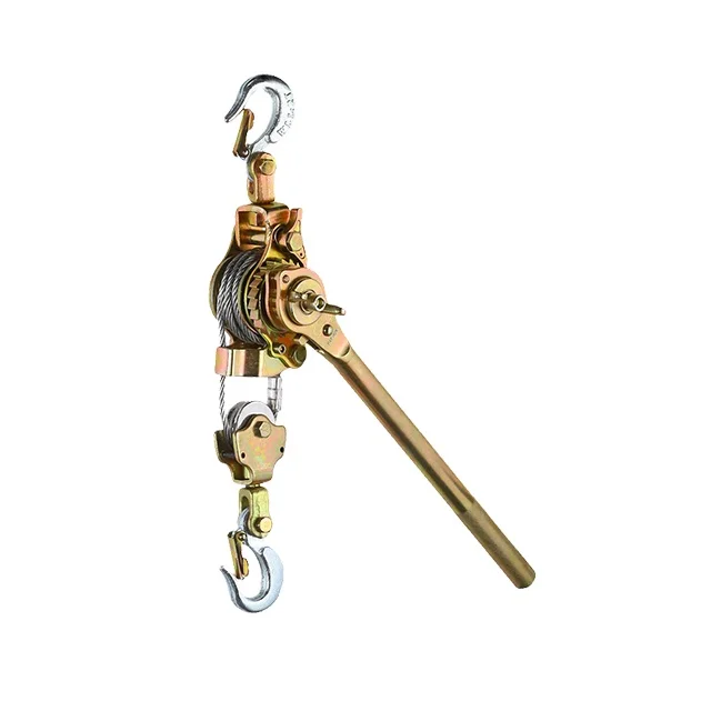 TOYO-INTL Portable 2.5 Tons Wire Rope Dual Gear Ratchet Power Hand Puller