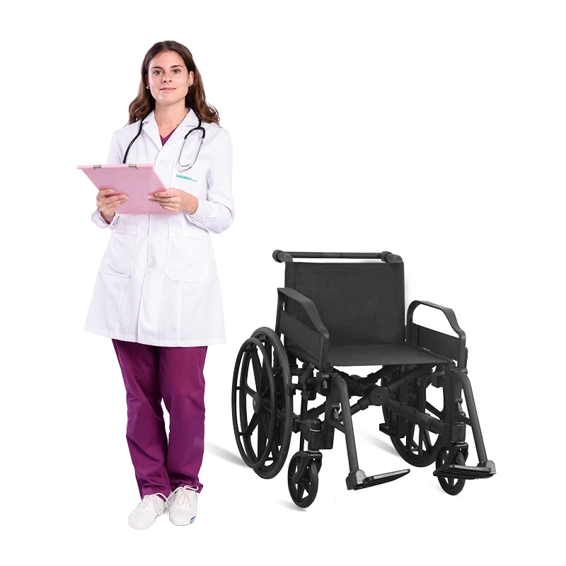 SKE040 Sale Nylon No magnetism Folding Medical Manual Wheelchair Manufacturers
