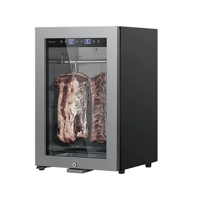 SICAO Home Beef Steak Saussages Meat Dry Ageing Aged Cooler Refrigerator Fridge Display Dri Ager Cabinet  63L 1-22C° 50-85%