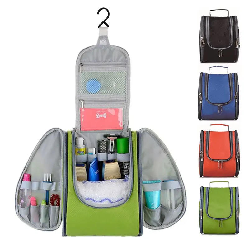 Good Quality Multiple Pockets Waterproof Hanging Travel Toiletry Bag For Bathroom