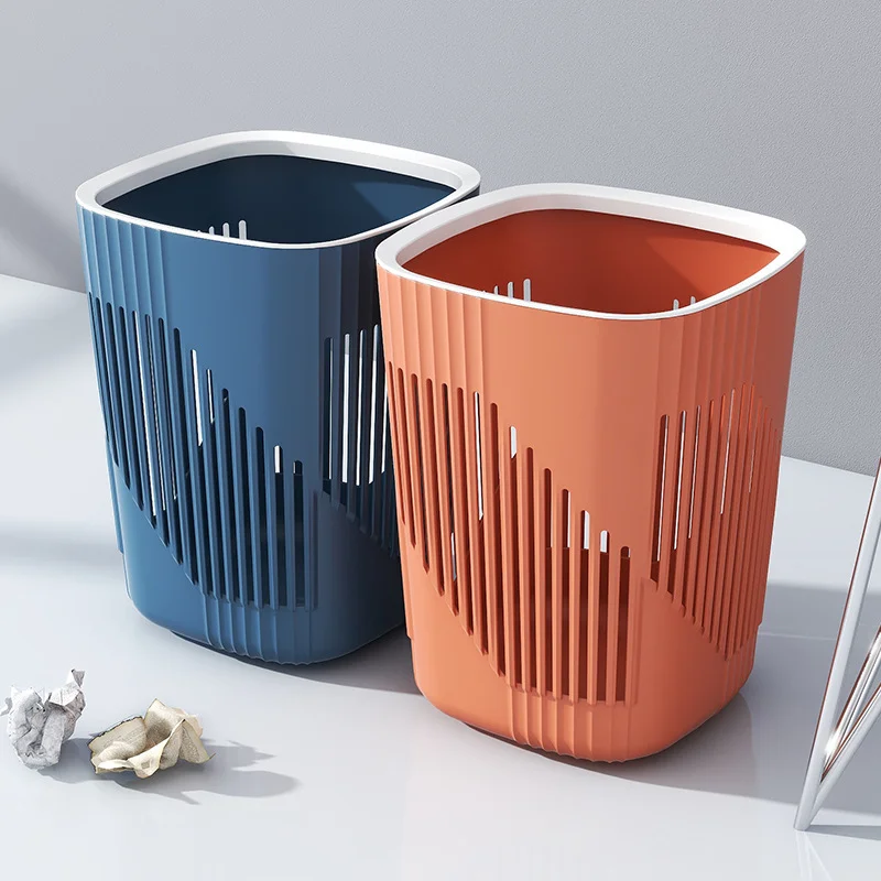 Manufacture Quality Kitchen Plastic Large Capacity Trash Can Bin Modern Garbage Trash Bin for Bathroom