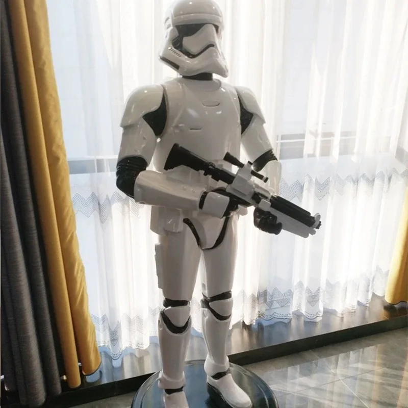 Life size Starwars Empire White Black Stormtrooper Death Force Red Clone Model Sculpture resin crafts decoration statue