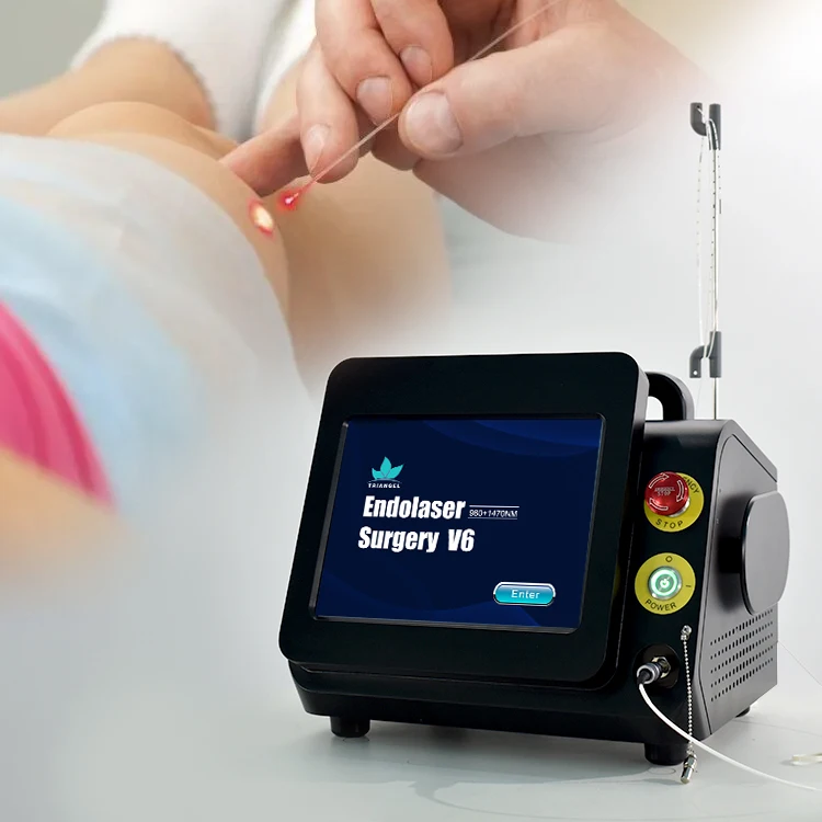 2024 Dual-Wavelength Operation 980nm & 1470nm Shaping Health Blood Vessels EVLT Varicose Veins Treatment doctor use device