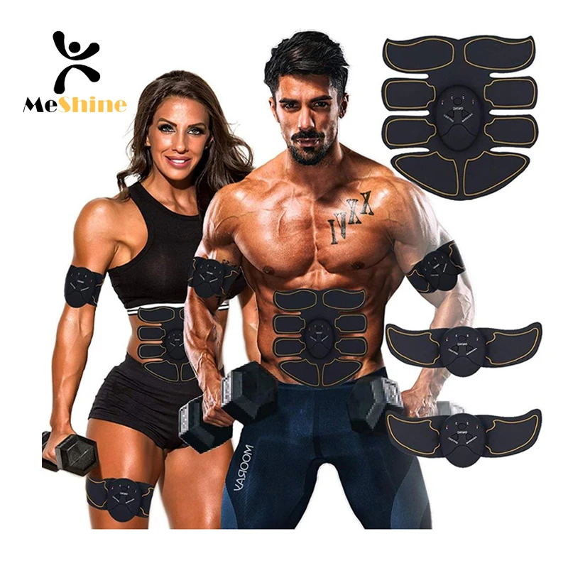 unisex EMS muscle electrical stimulator trainer electronic abdominal fitness usb ems abs belt