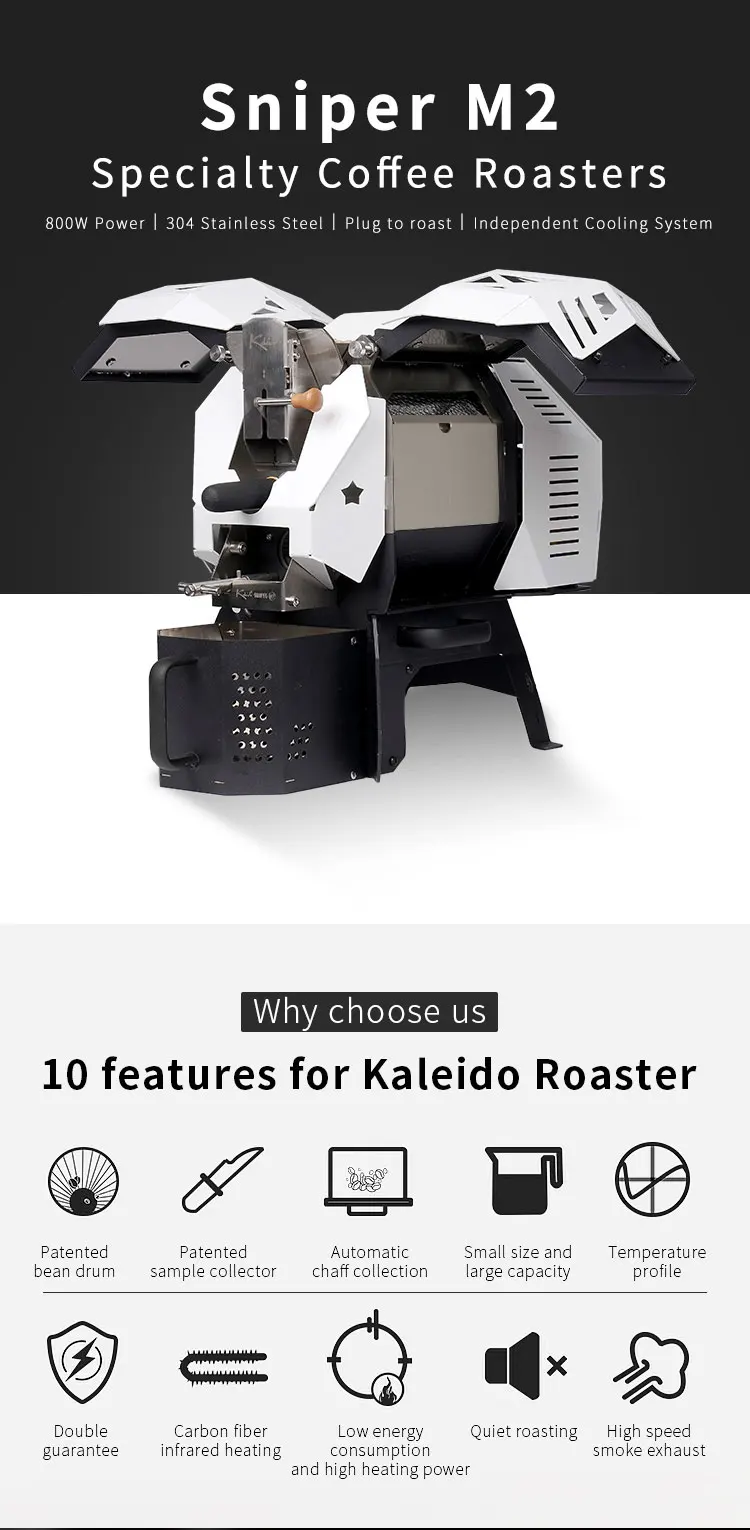 Sniper m2 pro santoker r15 pro manual coffee roaster  2kgbatc PK behmor roaster