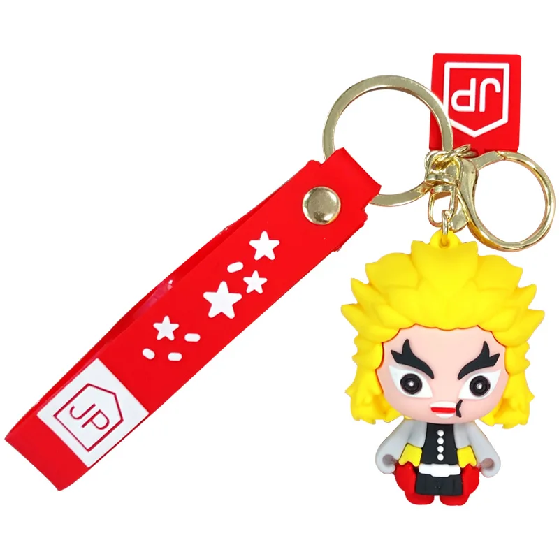 BaiMao personality anime design key ring custom 3d cartoon bag pendant key chain car key keychain