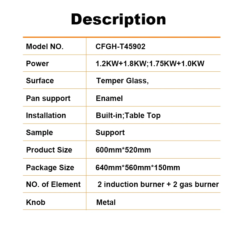 4 Burners Cooker Gas Cooker  Induction Cooktop Manufacture in China Supplier Gas Stove