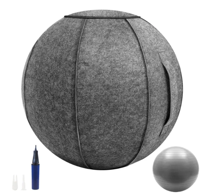 hotsale 65cm gym yoga ball chair with cover as a Balance Ball or Stability Ball