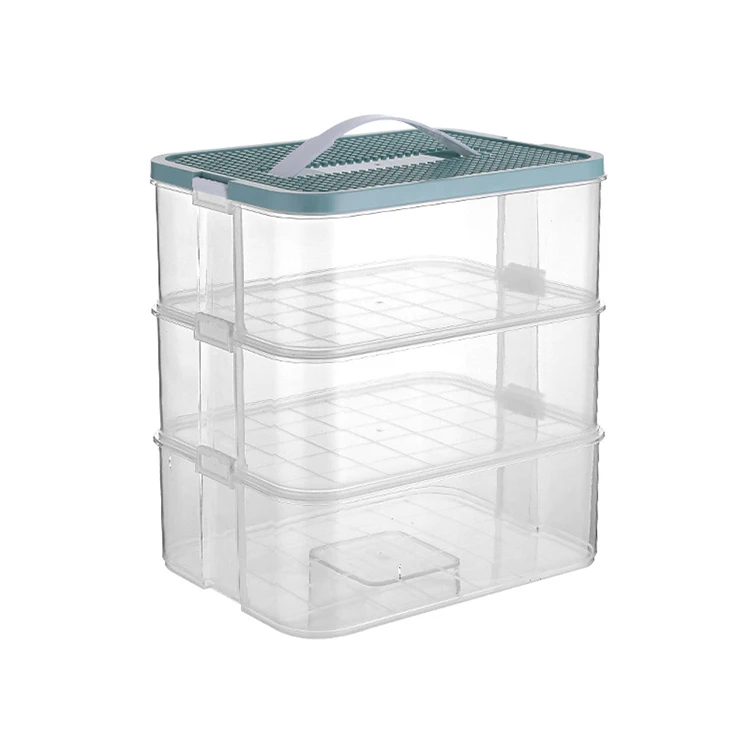 New design Stackable Toy Storage Box Building Block Toy Organizer sorting storage bin devided box Organizer