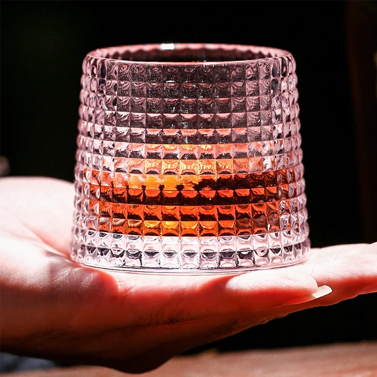 Hot sale stocked diamend custom wine glasses lead fee crystal whiskey glasses whiskey tumbler wineglass whiskey glass