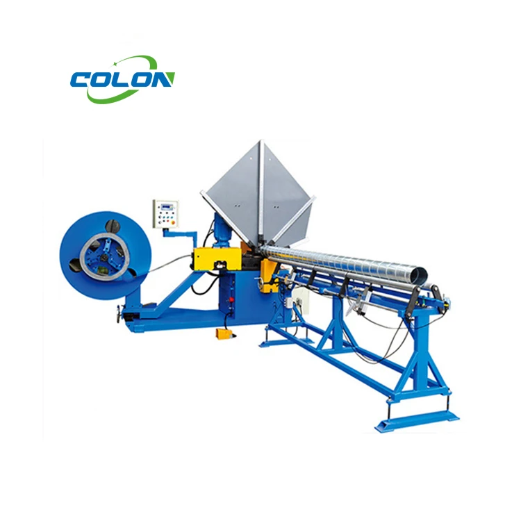 Small HAVC Spiral round duct forming machine air conditioning ventilation duct making Machine