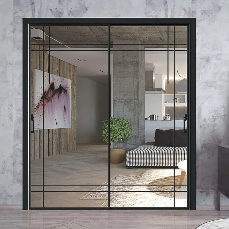 Modern sliding patio door glass sliding doors frameless aluminum sliding doors