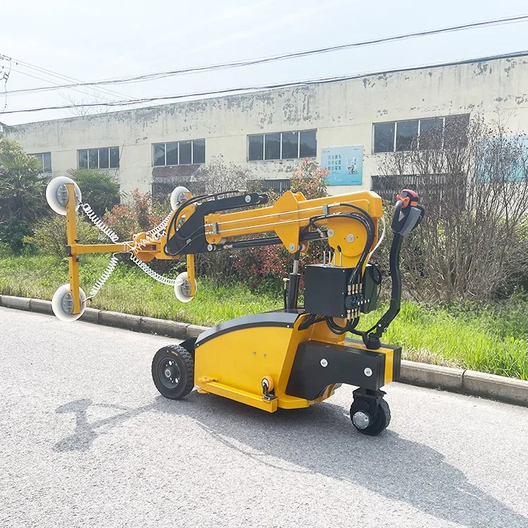 400Kg Load Large Glass Installation Truck Electric Curtain Wall Glass Installation 4 Suction Cup Vehicle