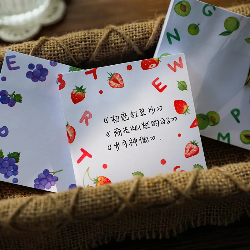 Wholesale Custom Kawaii Stationery Style Sticky Notes Portable Cute Memo Pad Sticky Notes