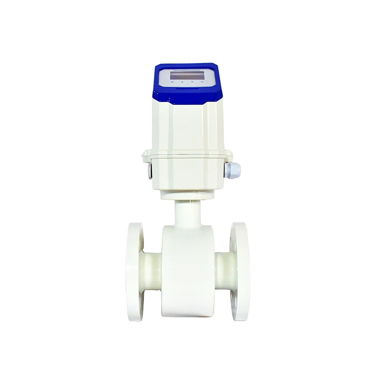 flanged gsm lime slurry flow meter of water empty pipe alarm output electromagnetic flowmeter